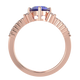 RTRA1007-Susan - Trillion Tanzanite Ring