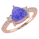 RTRA1007-Susan - Trillion Tanzanite Ring