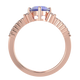 RTRA1007-Susan - Trillion Tanzanite Ring