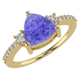 RTRA1007-Susan - Trillion Tanzanite Ring