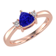 RTRA1008-Janet - Trillion Tanzanite Ring