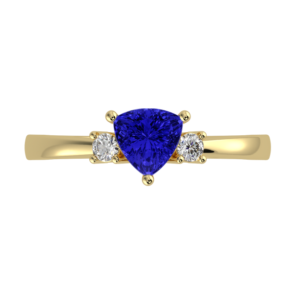 RTRA1008-Janet - Trillion Tanzanite Ring