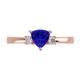 RTRA1008-Janet - Trillion Tanzanite Ring