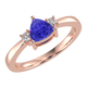 RTRA1008-Janet - Trillion Tanzanite Ring