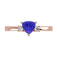 RTRA1008-Janet - Trillion Tanzanite Ring