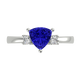 RTRA1008-Janet - Trillion Tanzanite Ring