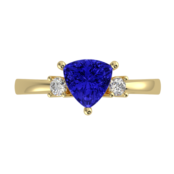 RTRA1008-Janet - Trillion Tanzanite Ring