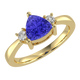 RTRA1008-Janet - Trillion Tanzanite Ring