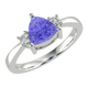 RTRA1008-Janet - Trillion Tanzanite Ring