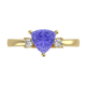 RTRA1008-Janet - Trillion Tanzanite Ring