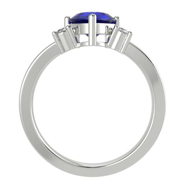 RTRA1008-Janet - Trillion Tanzanite Ring