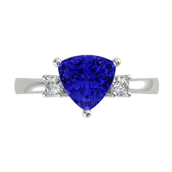 RTRA1008-Janet - Trillion Tanzanite Ring