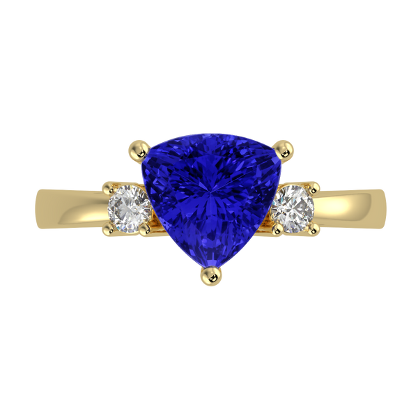 RTRA1008-Janet - Trillion Tanzanite Ring