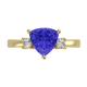 RTRA1008-Janet - Trillion Tanzanite Ring