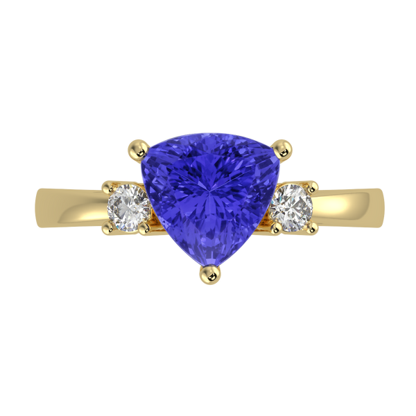 RTRA1008-Janet - Trillion Tanzanite Ring