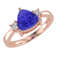 RTRA1008-Janet - Trillion Tanzanite Ring