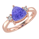 RTRA1008-Janet - Trillion Tanzanite Ring