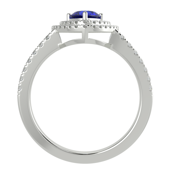 RTRA1009-Maria - Trillion Tanzanite Ring