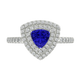 RTRA1009-Maria - Trillion Tanzanite Ring