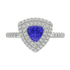 RTRA1009-Maria - Trillion Tanzanite Ring