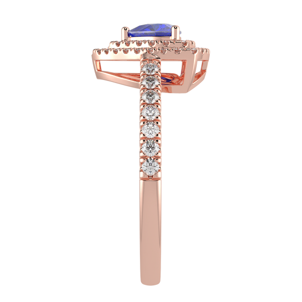 RTRA1009-Maria - Trillion Tanzanite Ring