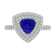 RTRA1009-Maria - Trillion Tanzanite Ring