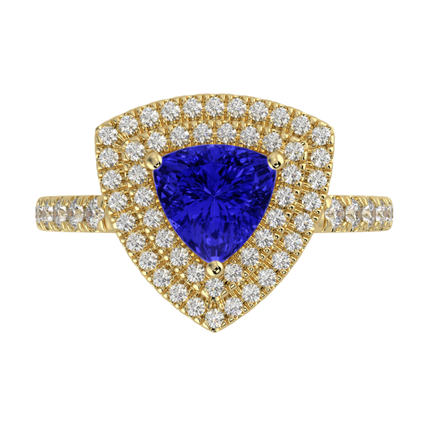 RTRA1009-Maria - Trillion Tanzanite Ring