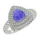 RTRA1009-Maria - Trillion Tanzanite Ring