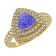 RTRA1009-Maria - Trillion Tanzanite Ring