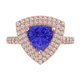 RTRA1009-Maria - Trillion Tanzanite Ring