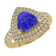 RTRA1009-Maria - Trillion Tanzanite Ring