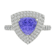 RTRA1009-Maria - Trillion Tanzanite Ring