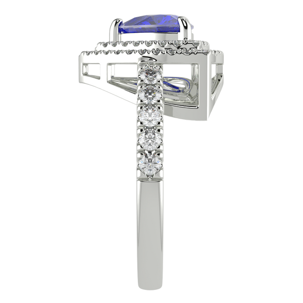 RTRA1009-Maria - Trillion Tanzanite Ring