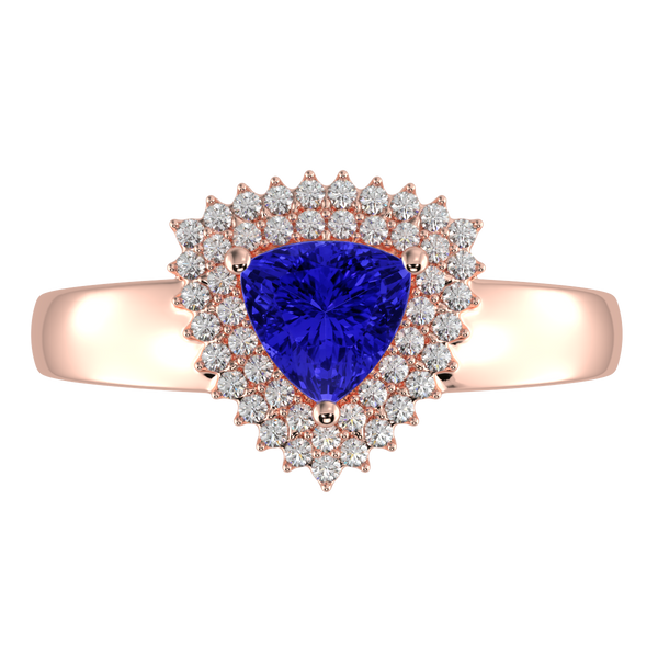 RTRA1010-Marissa -Trillion Tanzanite Ring