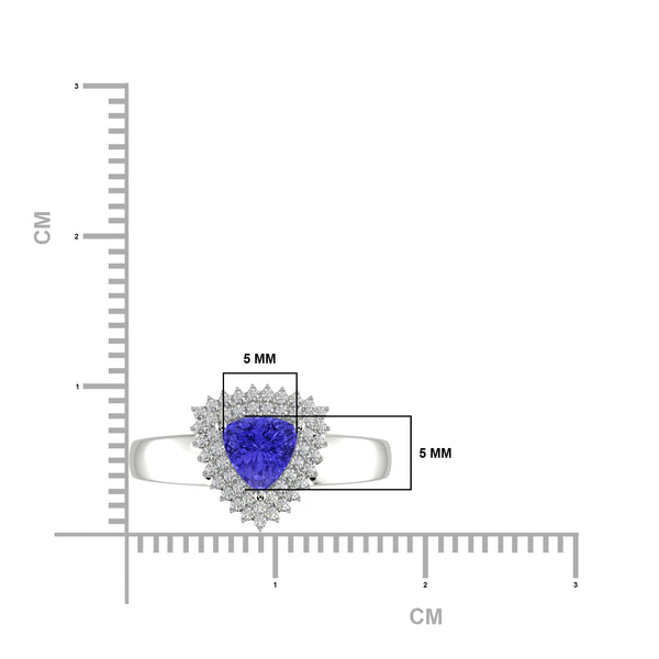 RTRA1010-Marissa -Trillion Tanzanite Ring