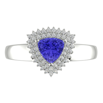 RTRA1010-Marissa -Trillion Tanzanite Ring