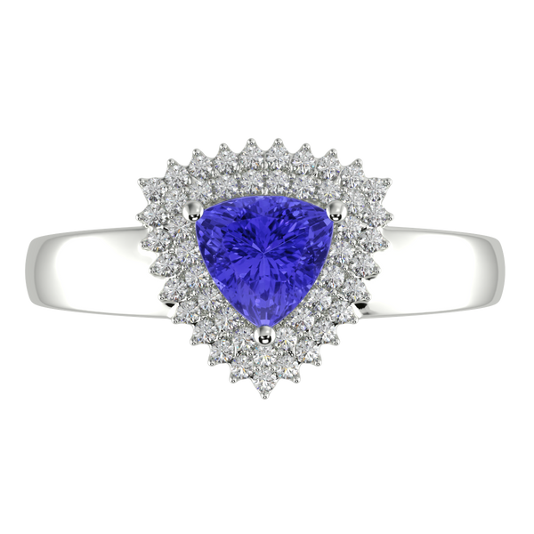 RTRA1010-Marissa -Trillion Tanzanite Ring