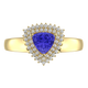 RTRA1010-Marissa -Trillion Tanzanite Ring