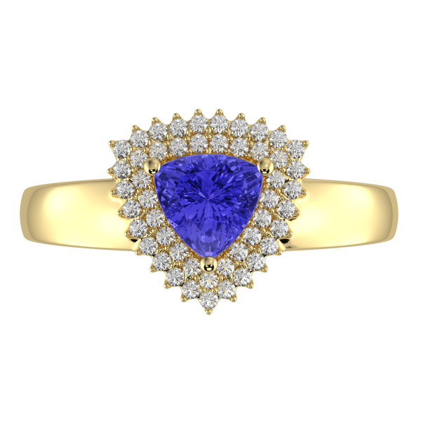 RTRA1010-Marissa -Trillion Tanzanite Ring