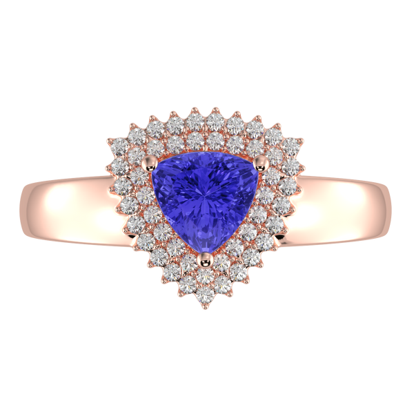 RTRA1010-Marissa -Trillion Tanzanite Ring