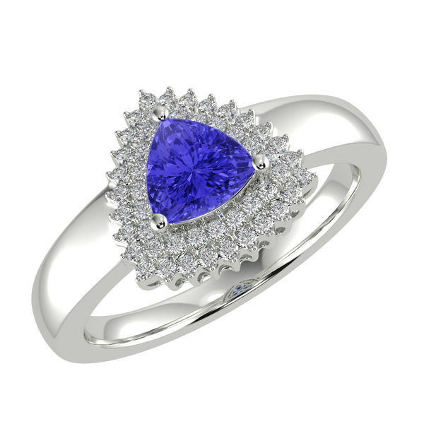 RTRA1010-Marissa -Trillion Tanzanite Ring