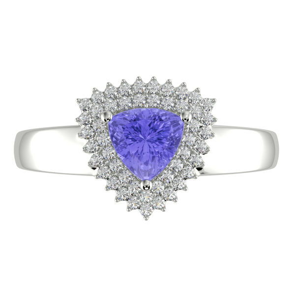 RTRA1010-Marissa -Trillion Tanzanite Ring