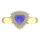 RTRA1010-Marissa -Trillion Tanzanite Ring