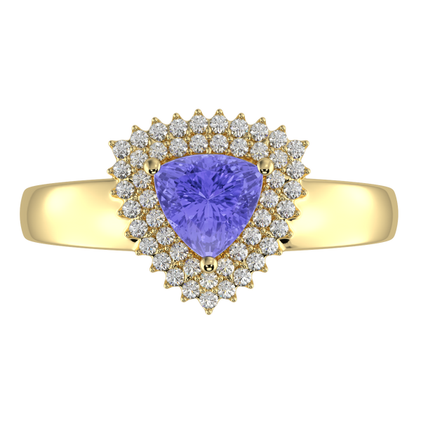 RTRA1010-Marissa -Trillion Tanzanite Ring