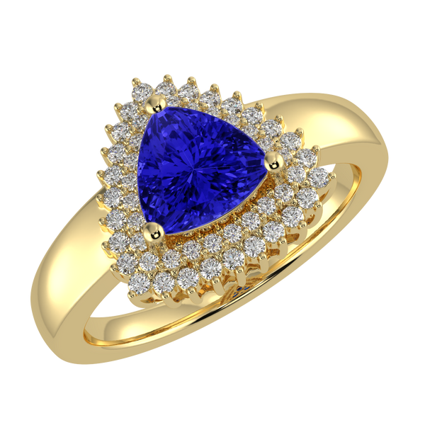 RTRA1010-Marissa -Trillion Tanzanite Ring