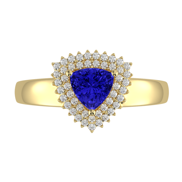 RTRA1010-Marissa -Trillion Tanzanite Ring