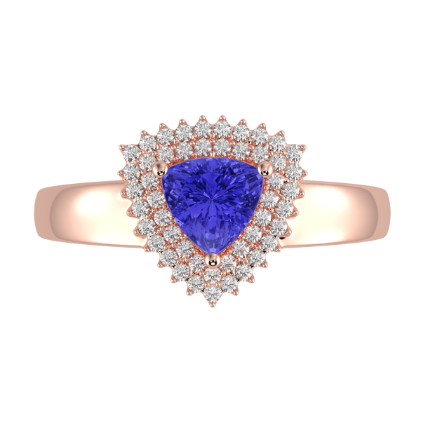 RTRA1010-Marissa -Trillion Tanzanite Ring