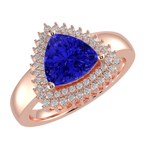 RTRA1010-Marissa -Trillion Tanzanite Ring