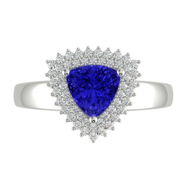 RTRA1010-Marissa -Trillion Tanzanite Ring