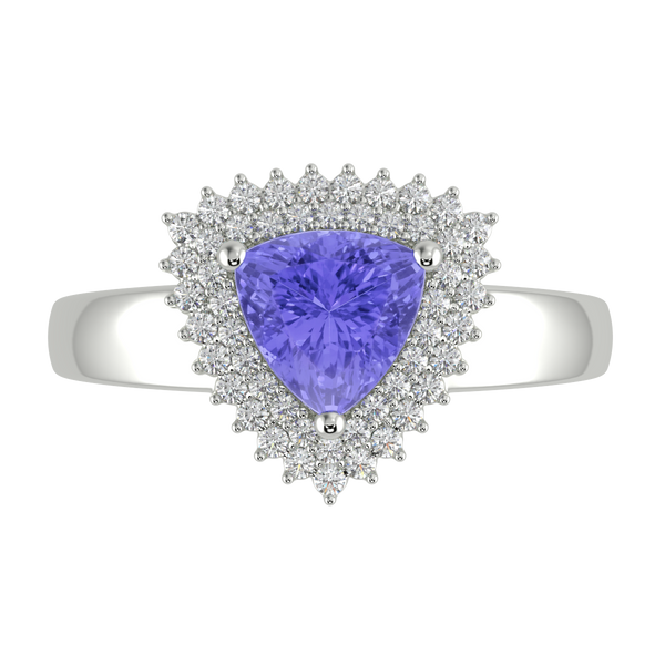 RTRA1010-Marissa -Trillion Tanzanite Ring